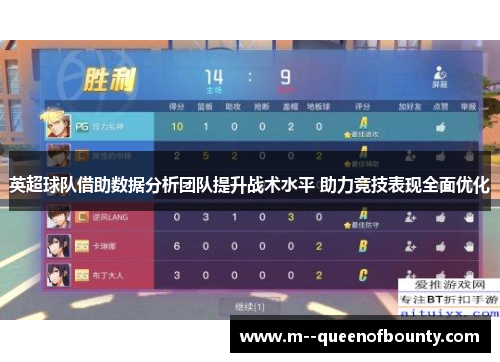 英超球队借助数据分析团队提升战术水平 助力竞技表现全面优化